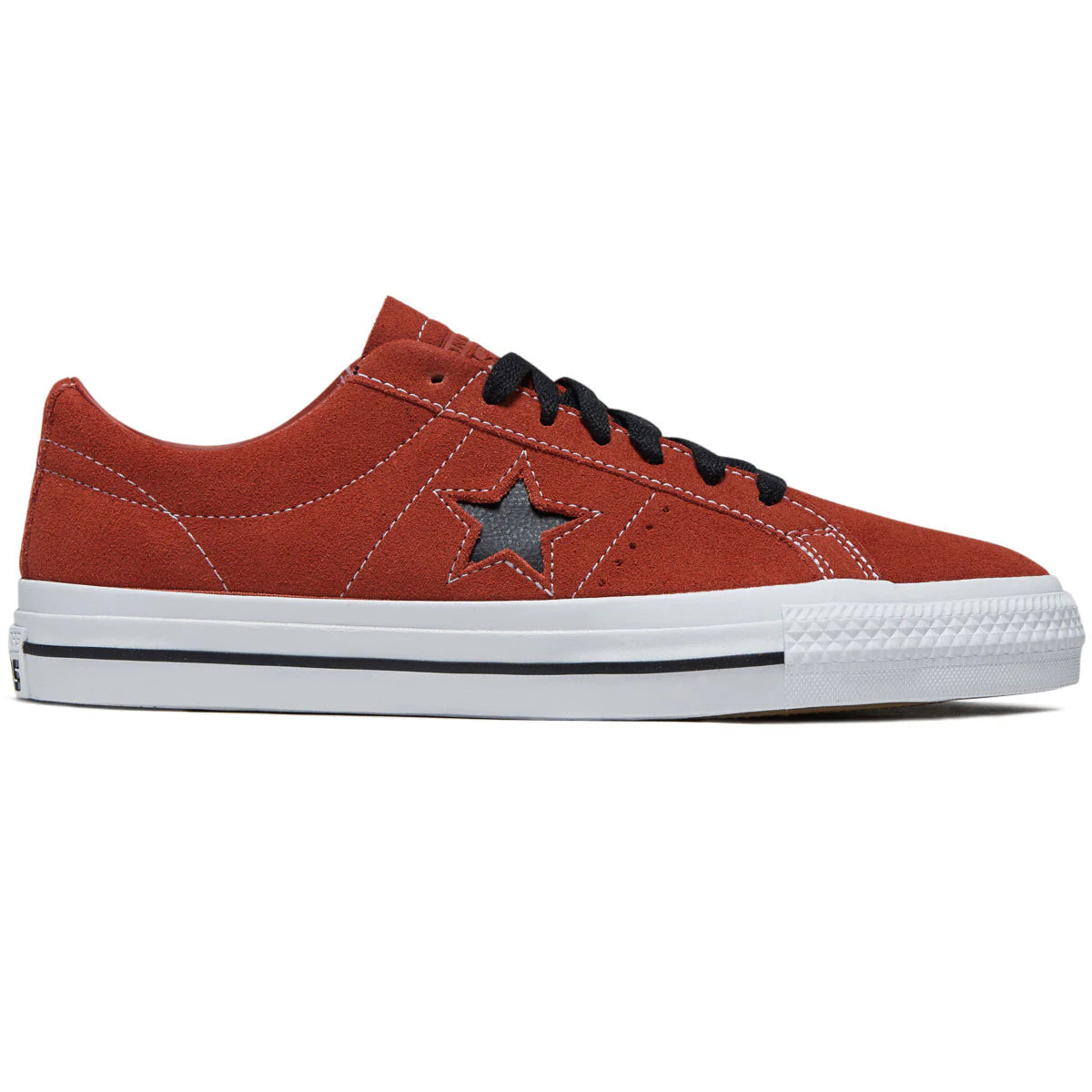 Converse Cons One Star Pro Ox in Red Terracotta Black and White - M I L O S P O R T