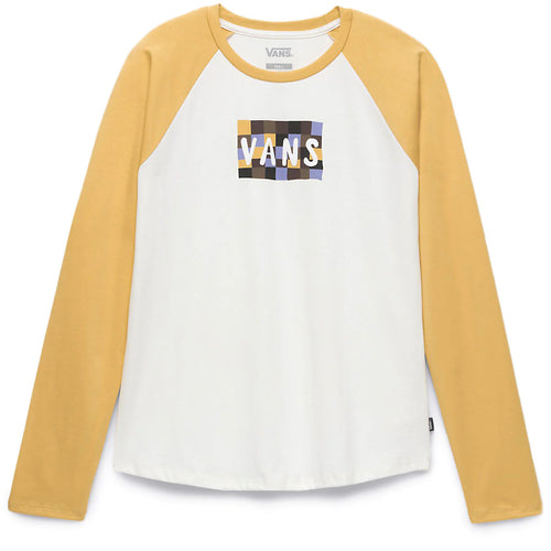 Vans Lizzie Everyday Raglan Shirt in Marshmallow and Ochre - M I L O S P O R T