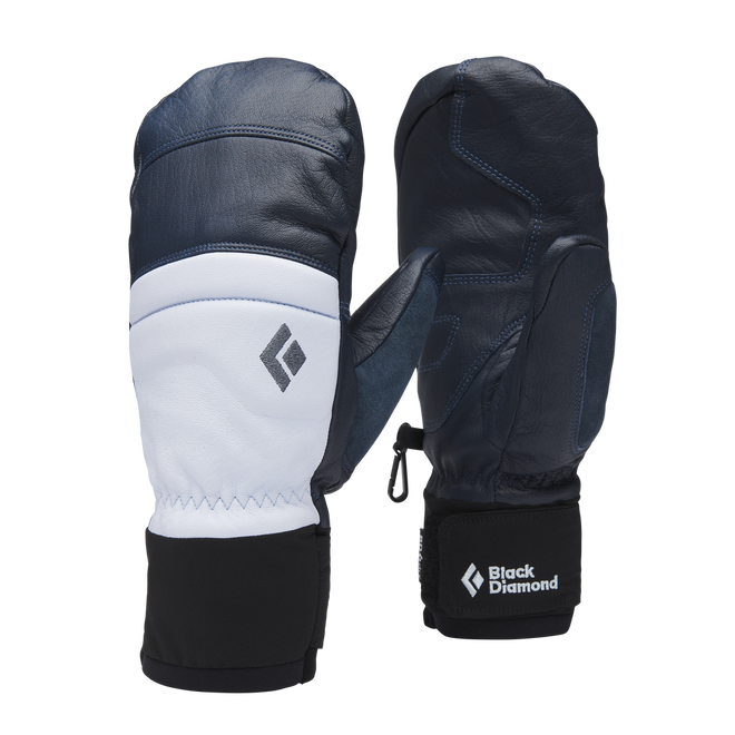 Black Diamond Womens Spark Mitts in Charcoal And Belay Blue 2024