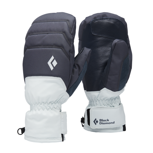 Black Diamond Womens Mission Mx Mitts in Charcoal And Belay Blue 2024 - M I L O S P O R T