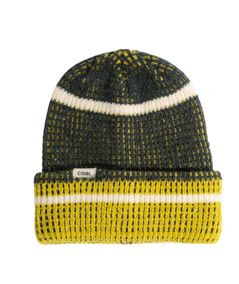 Coal Vista Beanie 2027 for men and women, stylish knit winter hat with ribbed design and fold-over brim.
