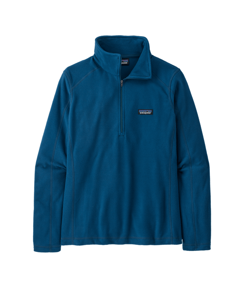 Patagonia Womens Micro D 1/4 Zip Fleece 2024 in Lagom Blue - M I L O S P O R T