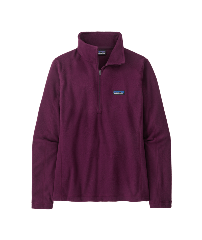 Patagonia Womens Micro D 1/4 Zip Fleece 2024 in Night Plum - M I L O S P O R T