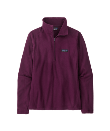 Patagonia Womens Micro D 1/4 Zip Fleece 2024 in Night Plum
