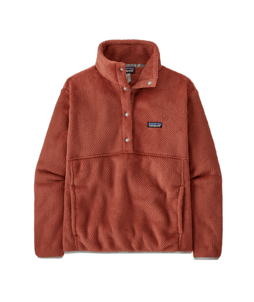 Patagonia Womens Re Tool Half Snap Fleece Pullover 2024 in Burl Red - M I L O S P O R T