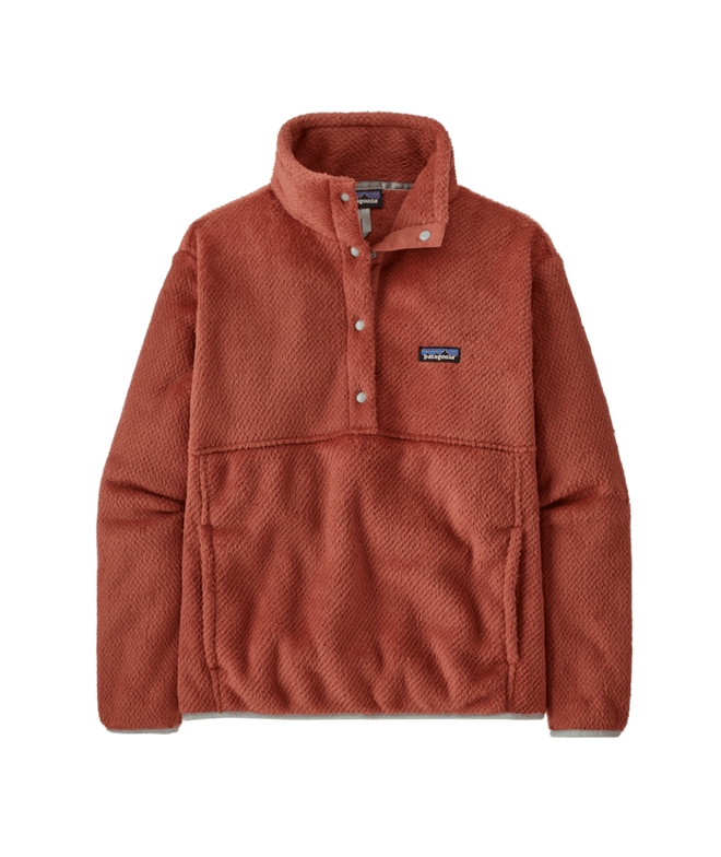 Patagonia Womens Re Tool Half Snap Fleece Pullover 2024 in Burl Red - M I L O S P O R T