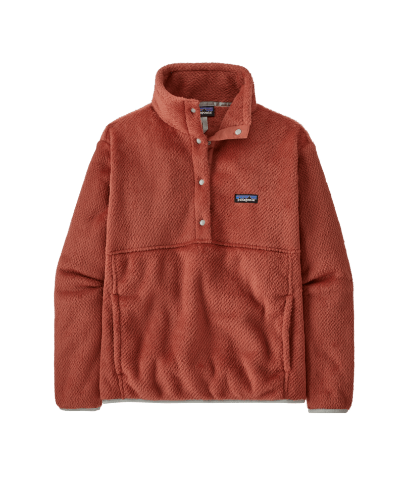 Patagonia Womens Re Tool Half Snap Fleece Pullover 2024 in Burl Red - M I L O S P O R T