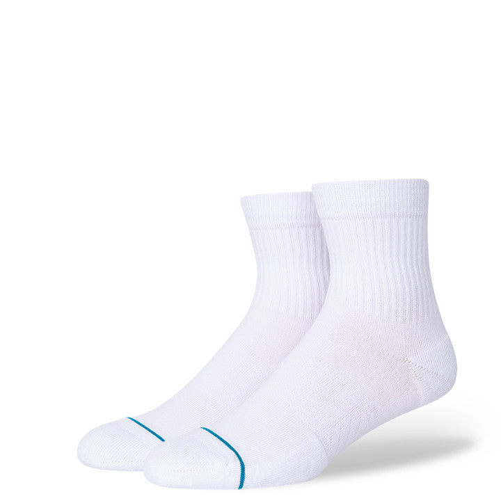 Stance Icon Quarter Socks in White - M I L O S P O R T