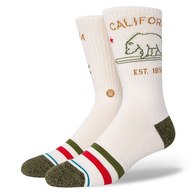 Stance California Republic 2 Sock in Off White - M I L O S P O R T