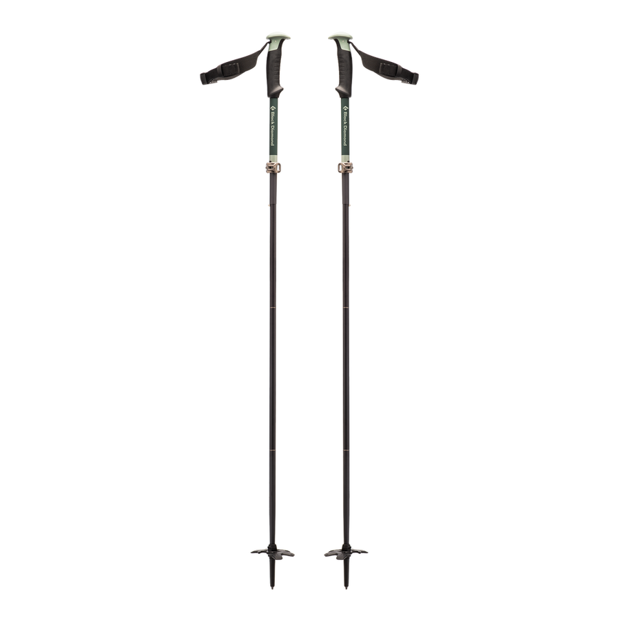 Black Diamond Compactor Ski Poles in Black 2024