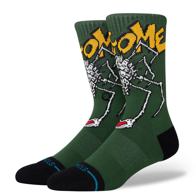 Stance Welcome Wilbur Crew Socks in Green - M I L O S P O R T