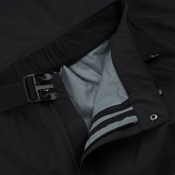 Men's black Souvenir 3 Ply Rip Stop Pant with detailed fly, made of durable ripstop fabric, stylish and functional for everyday wear.