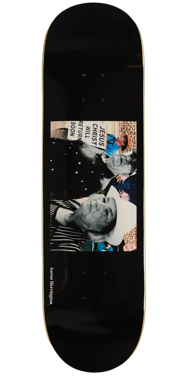 Polar Aaron Herrington Returning Soon Skateboard Deck in Black - M I L O S P O R T