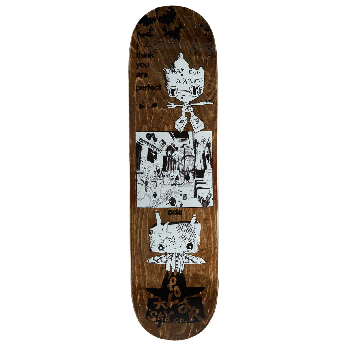 Polar Skate Co. Oski I think You Perfect Deck - 8.25"
