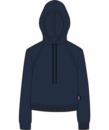Patagonia Womens Recycled Wool Blend Hooded Pullover Sweater 2024 in Smolder Blue