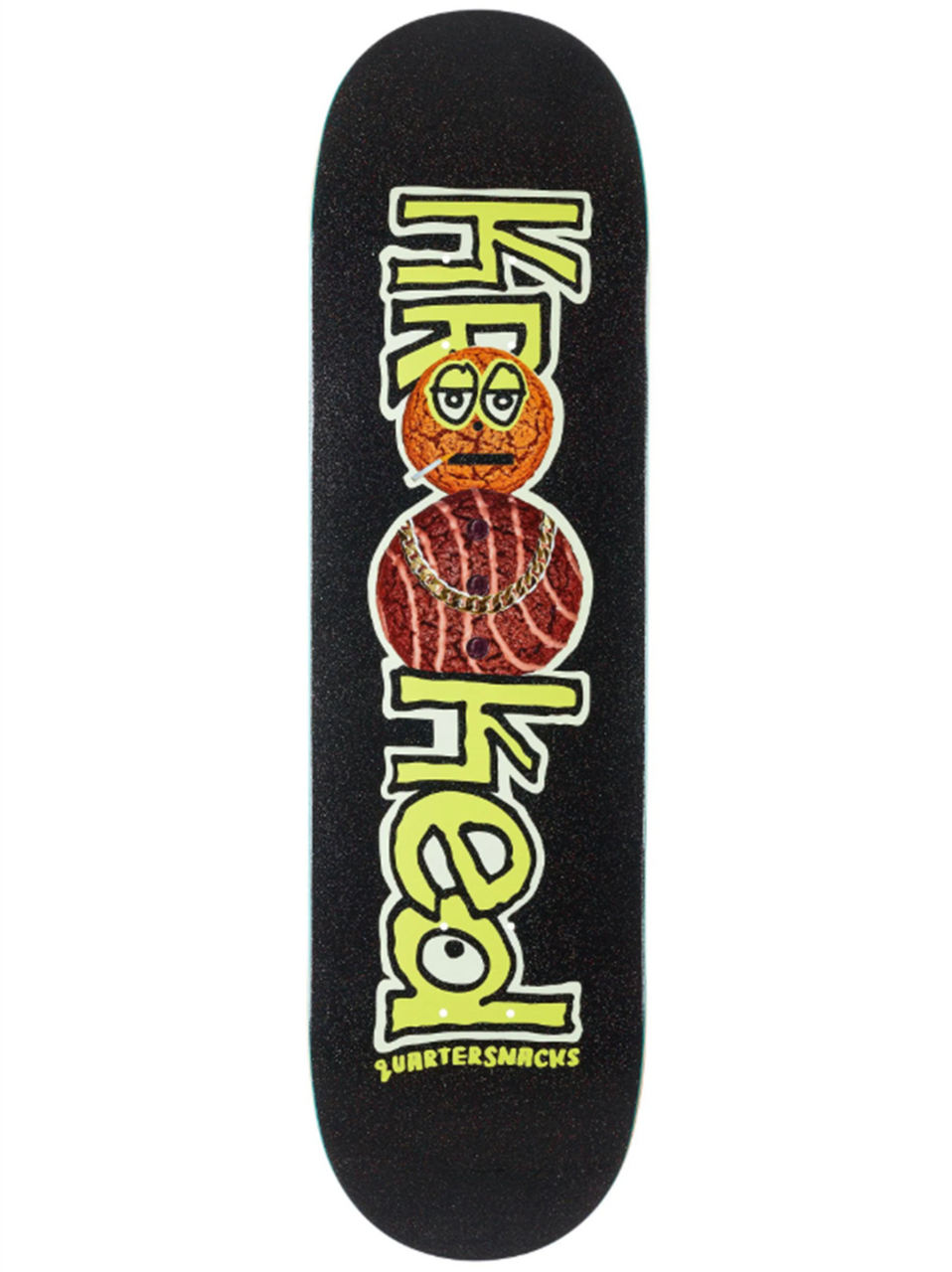 Krooked x Quartersnacks Snackman Skateboard Deck in 8.5