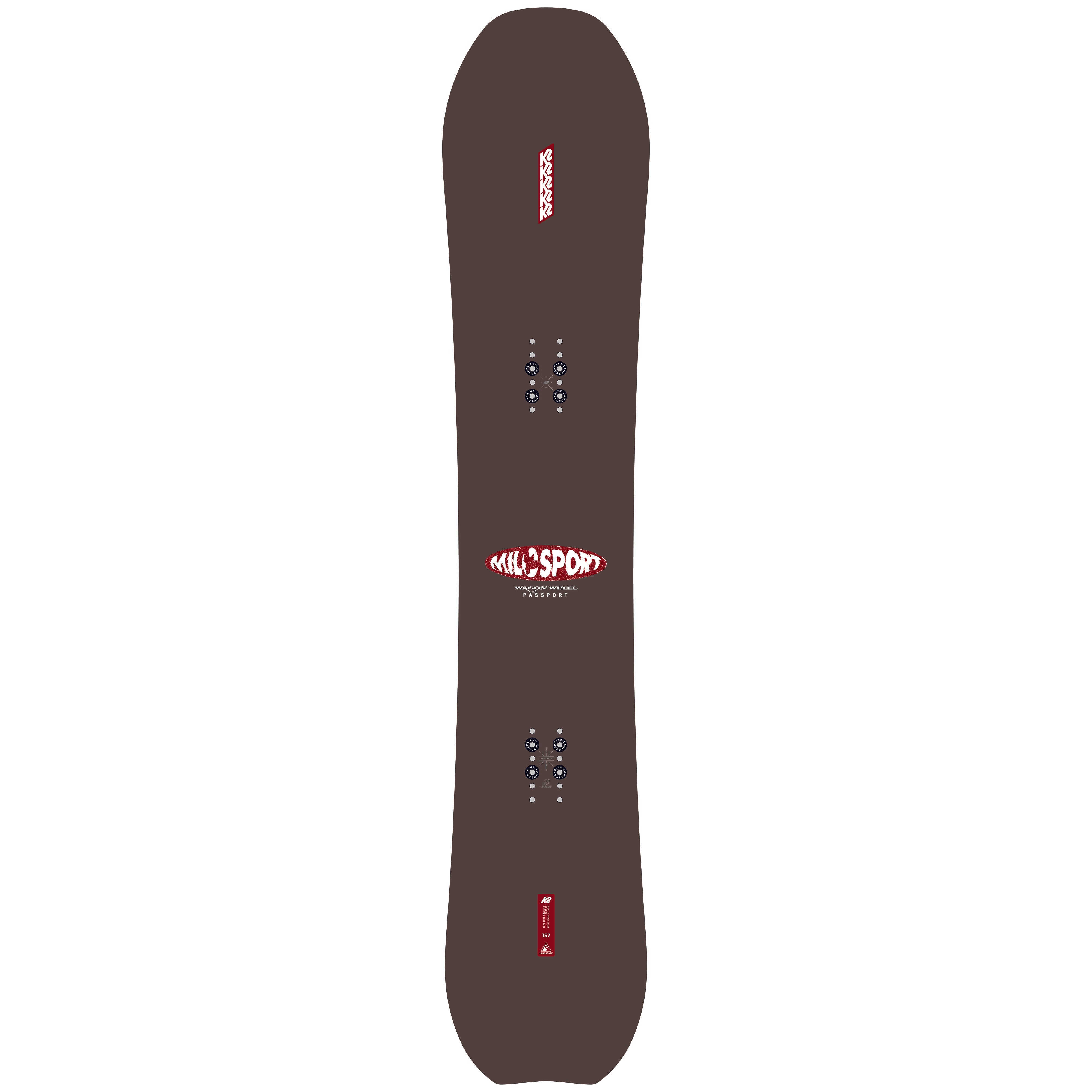 K2 x Milosport Wagon Wheel Passport Snowboard 2025 - M I L O S P O R T