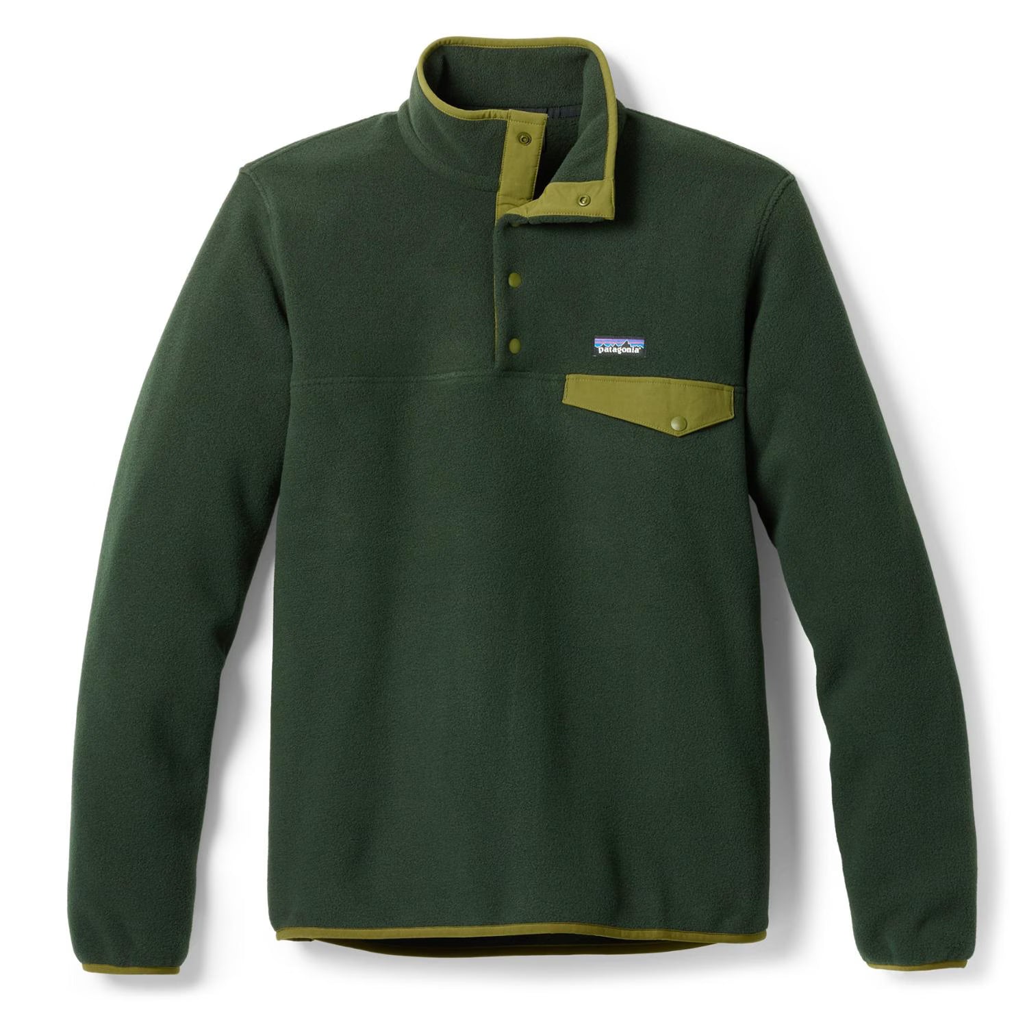 Patagonia Men’s Lightweight Synchilla Snap-T Fleece Pullover - Old Growth Green - 2026 - M I L O S P O R T