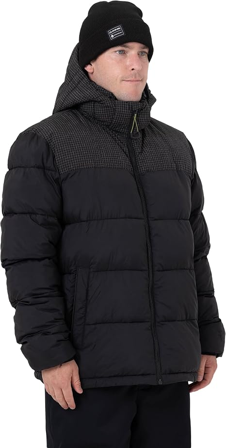 Dakine Red Gerard Packable Quilted Puffer Jacket in Black 2027