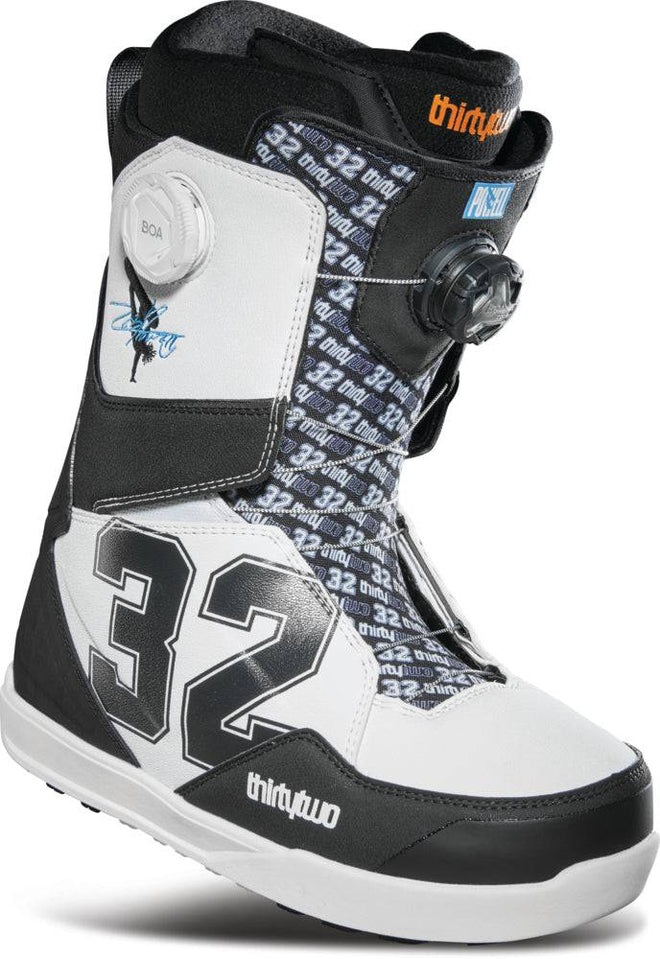 32 (Thirty Two) Lashed Double Boa Powell Snowboard Boots in White and Black 2024 - M I L O S P O R T