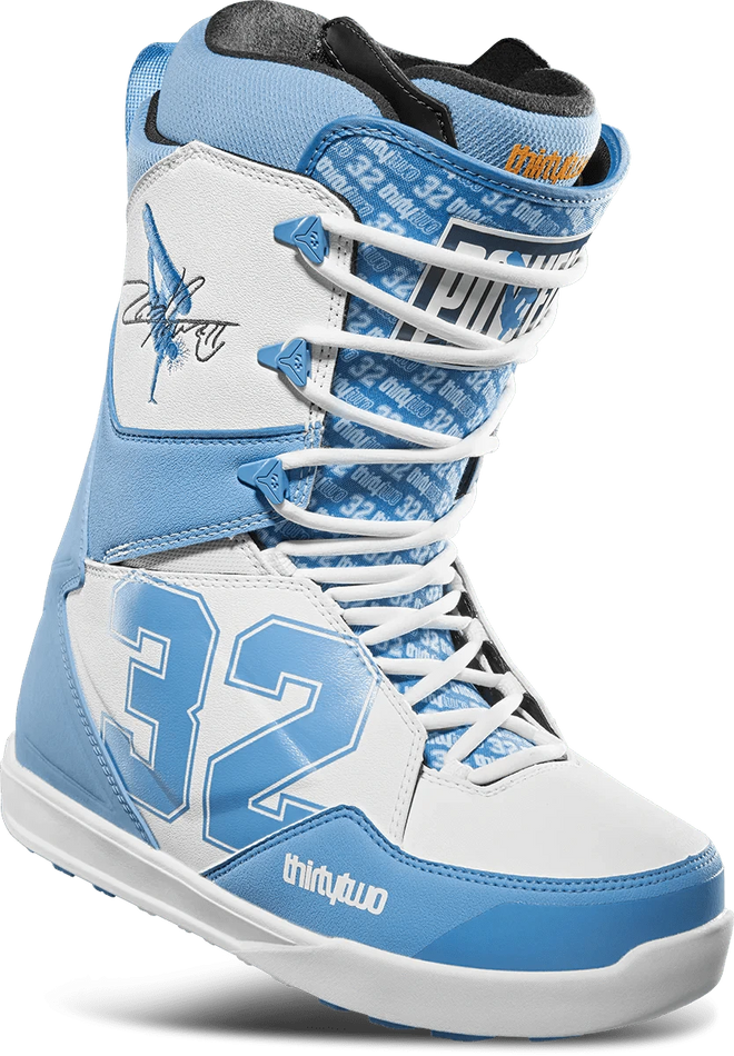 32 (Thirty Two) Lashed Powell Snowboard Boots in Blue and White 2024 - M I L O S P O R T