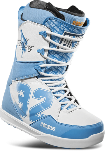 32 (Thirty Two) Lashed Powell Snowboard Boots in Blue and White 2024