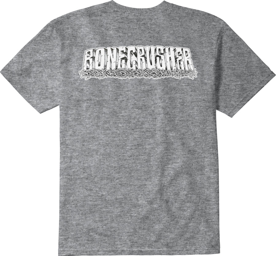 32 (Thirty Two) Bonecrusher Short Sleeve T Shirt in Grey and Heather 2024