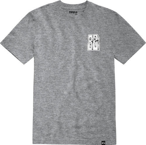 32 (Thirty Two) Bonecrusher Short Sleeve T Shirt in Grey and Heather 2024 - M I L O S P O R T