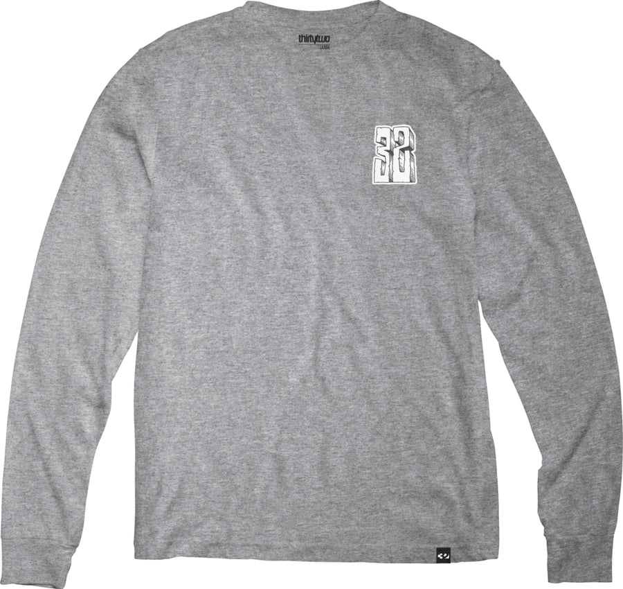 32 (Thirty Two) Bonecrusher Crew Sweatshirt in Grey and Heather 2024
