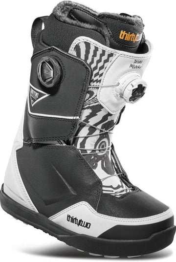 32 (Thirty Two) Lashed Double Boa Des Melancon Womens Snowboard Boots in Black and White 2024