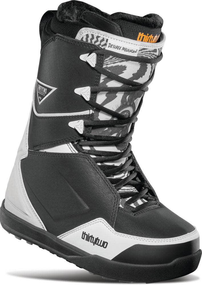 32 (Thirty Two) Lashed Des Melancon Womens Snowboard Boots in Black and White 2024 - M I L O S P O R T
