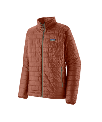 Patagonia Mens Nano Puff Jacket 2024 in Burl Red