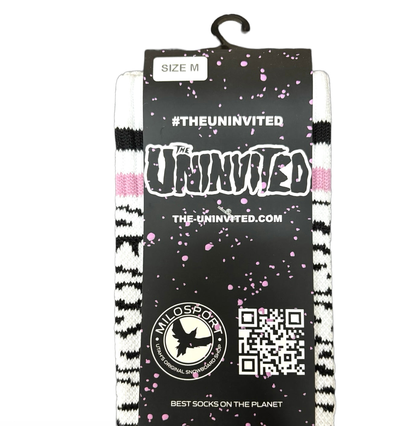 Milosport x Uninvited Sock in White