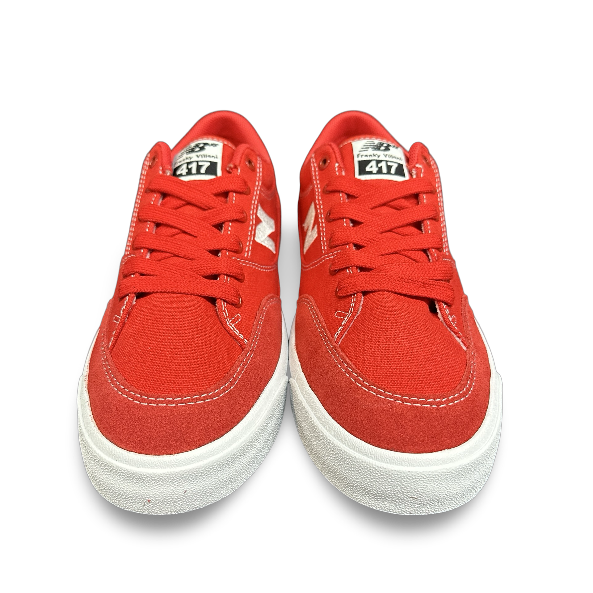 New Balance Numeric Franky Villani 417 Low Shoe in Red and White