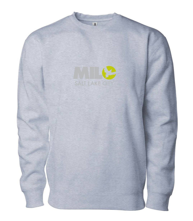 Milosport Club Crew Sweatshirt in Grey and Yellow - M I L O S P O R T