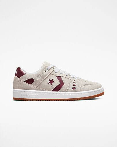 Converse AS-1 Pro Ox Skate Shoe in Egret/Dark Burgundy - M I L O S P O R T