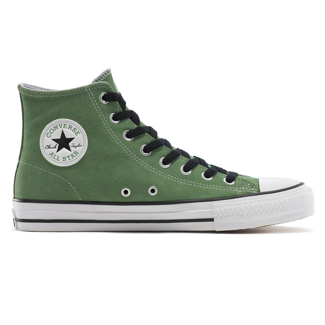 Converse CTAS Pro Hi Shoe in Foothill Green Black and White