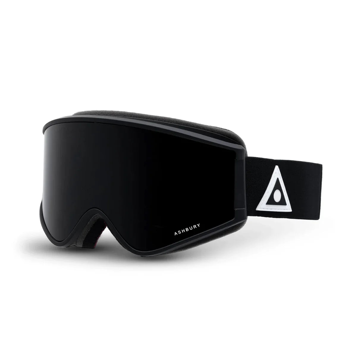 Ashbury A12 Snow Goggle with a Black Triangle Frame and a Dark Smoke Lens and a Spare Yellow Lens 2025 - M I L O S P O R T
