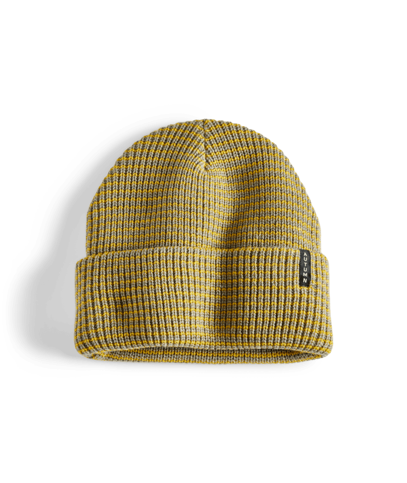 Autumn Select Stripe Beanie in Stone Grey 2025 - M I L O S P O R T