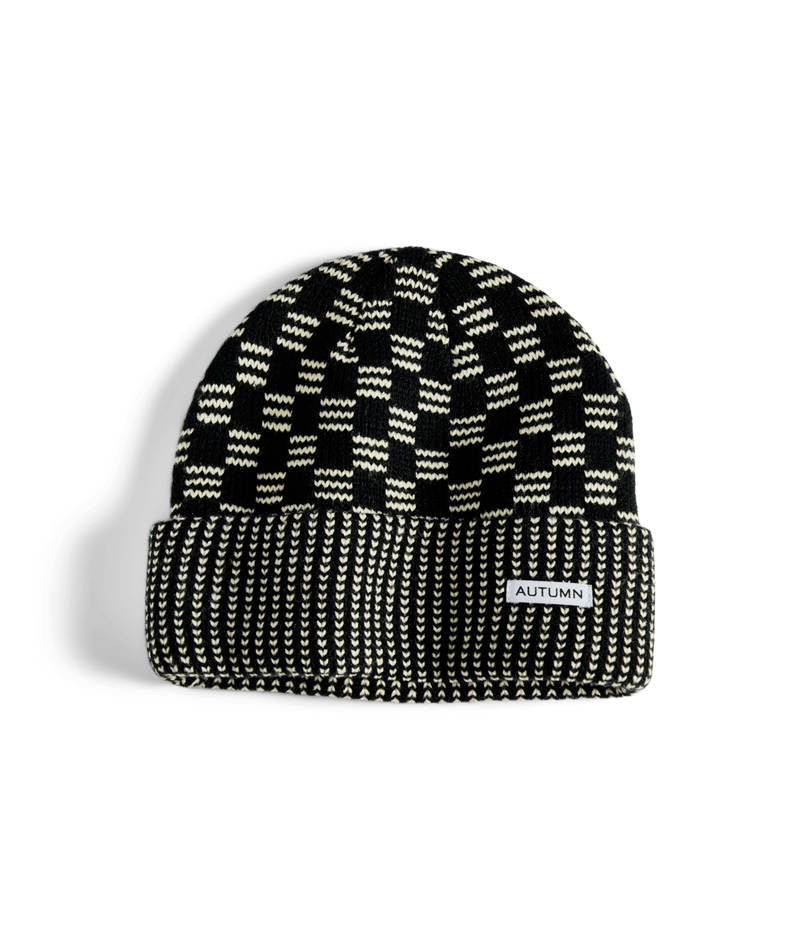 Autumn Select Squared Beanie in Black Natural 2025 - M I L O S P O R T