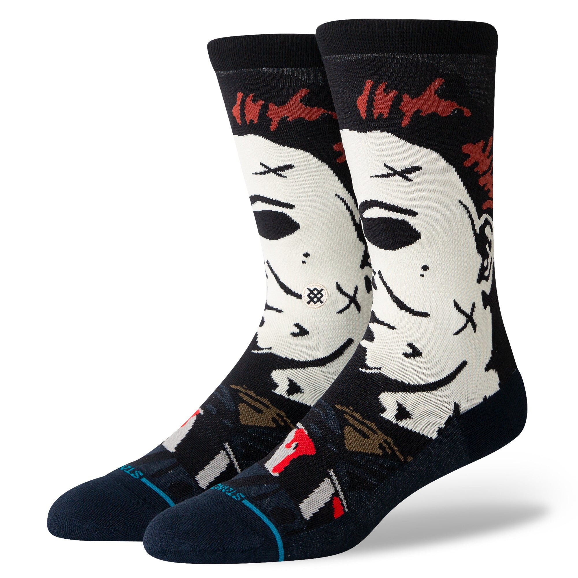 Stance Michael Myers Crew Socks in Navy - M I L O S P O R T