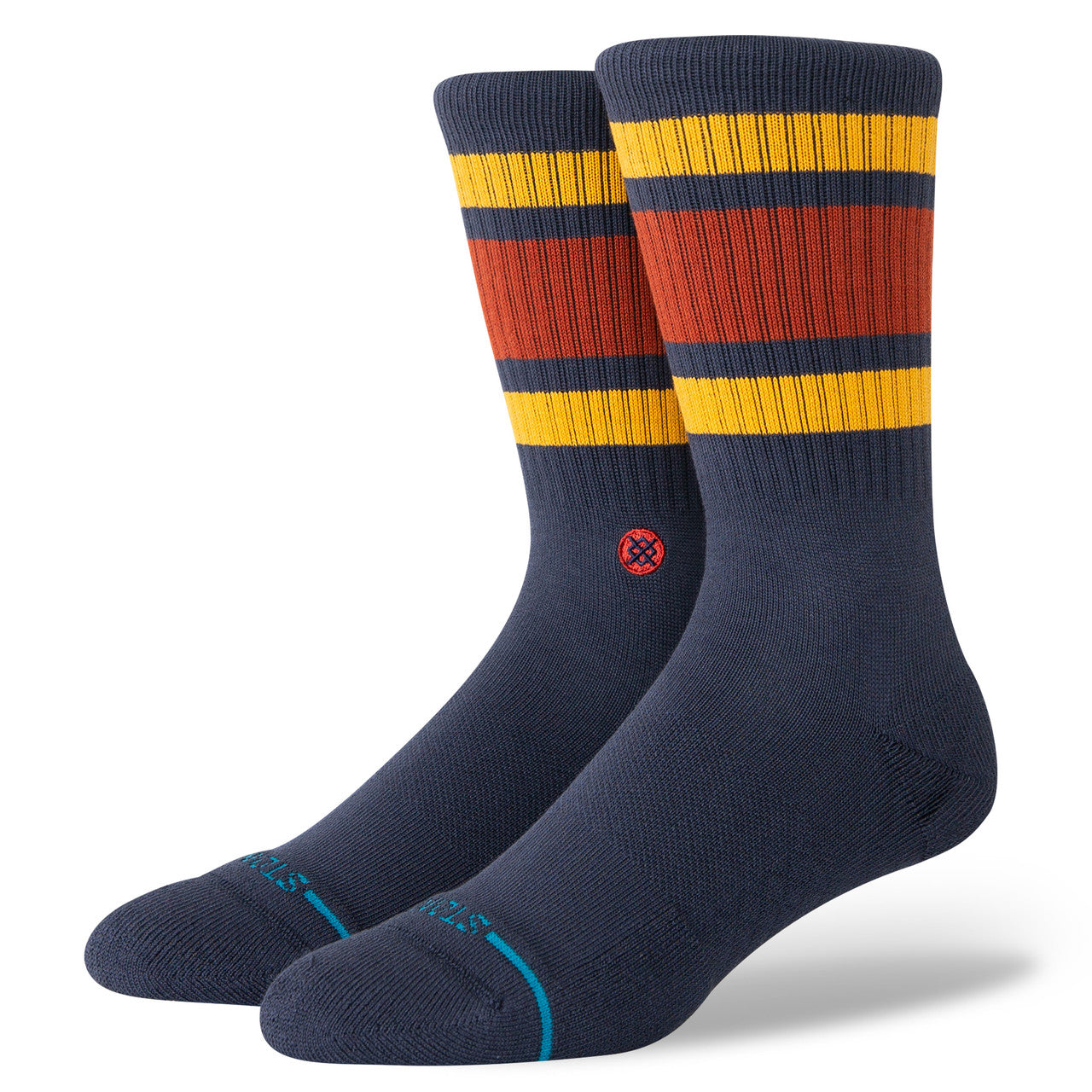 Stance Boyd St Socks in Gold and Navy - M I L O S P O R T