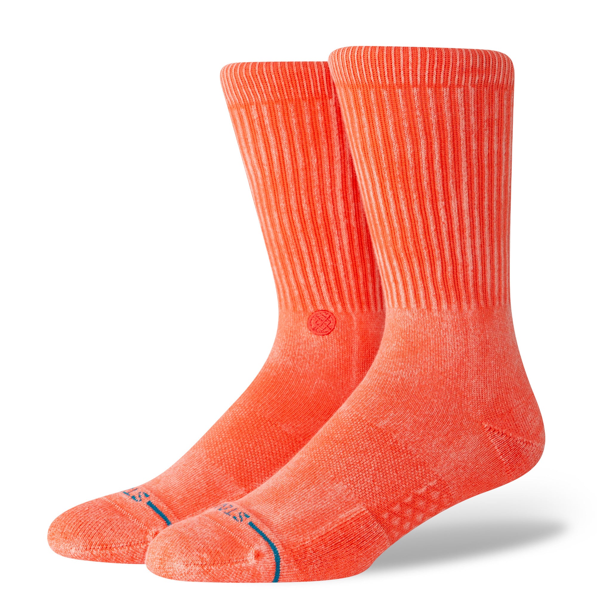 Stance Icon Sock in Dyed Coral Orange - M I L O S P O R T