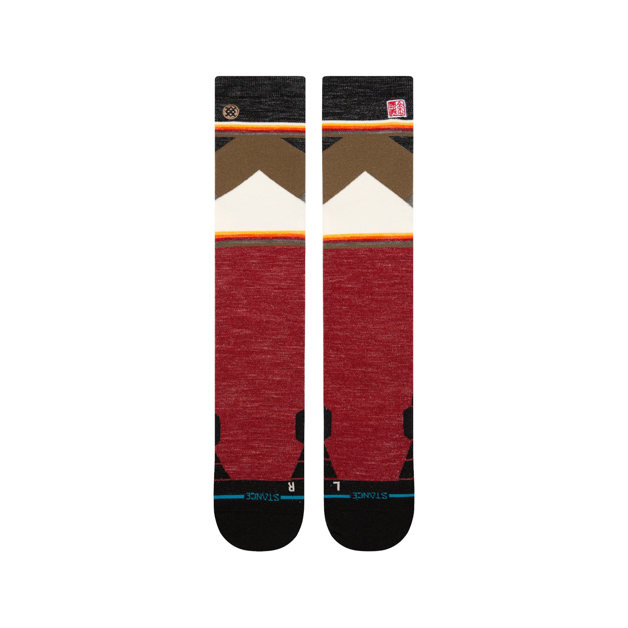 Stance Jimmy Chin Ul Wool Snow Sock in Red 2025 - M I L O S P O R T