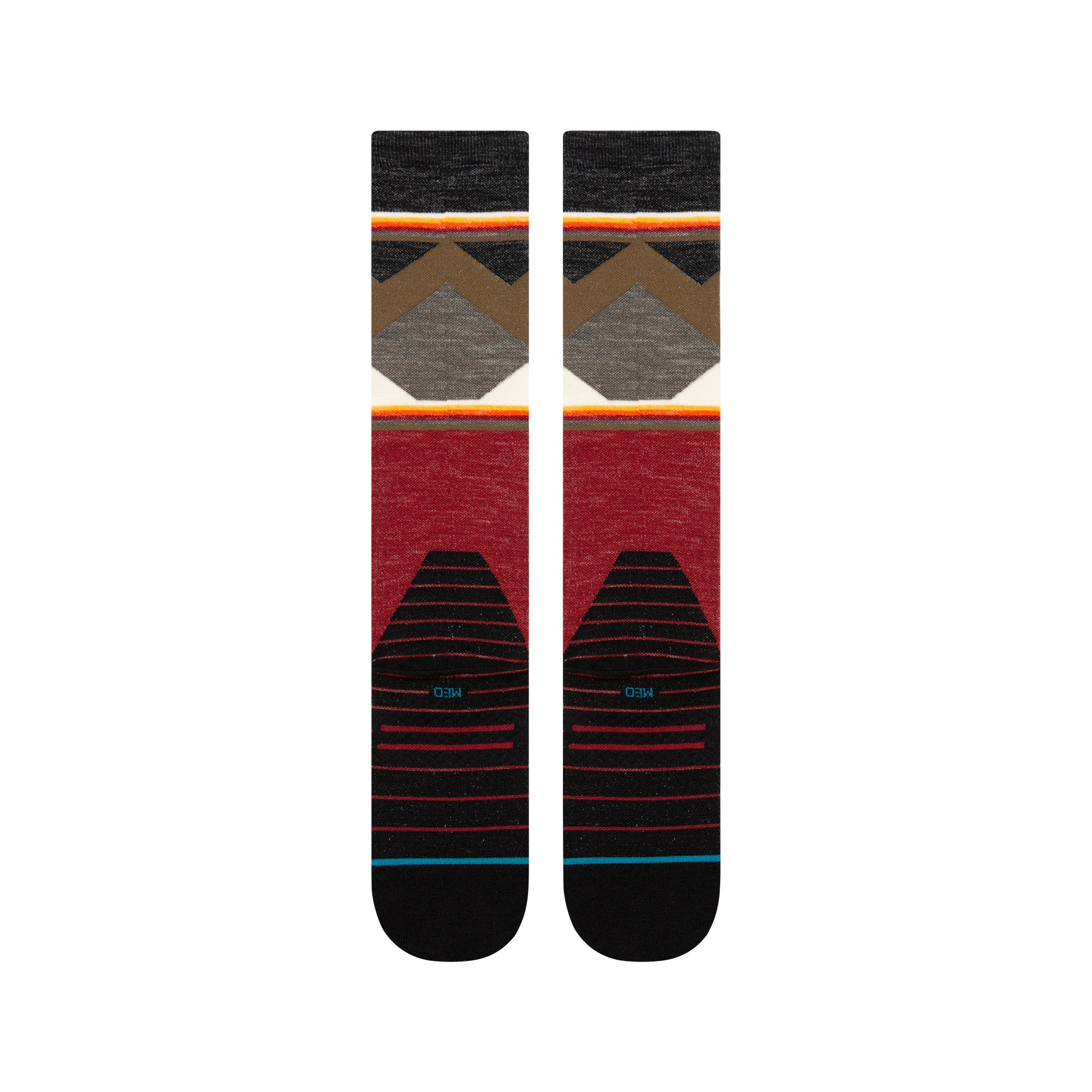 Stance Jimmy Chin Ul Wool Snow Sock in Red 2025 - M I L O S P O R T