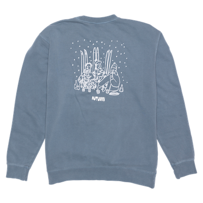 Autumn Apres Crewneck Sweatshirt in Pigment Slate Blue 2024 - M I L O S P O R T