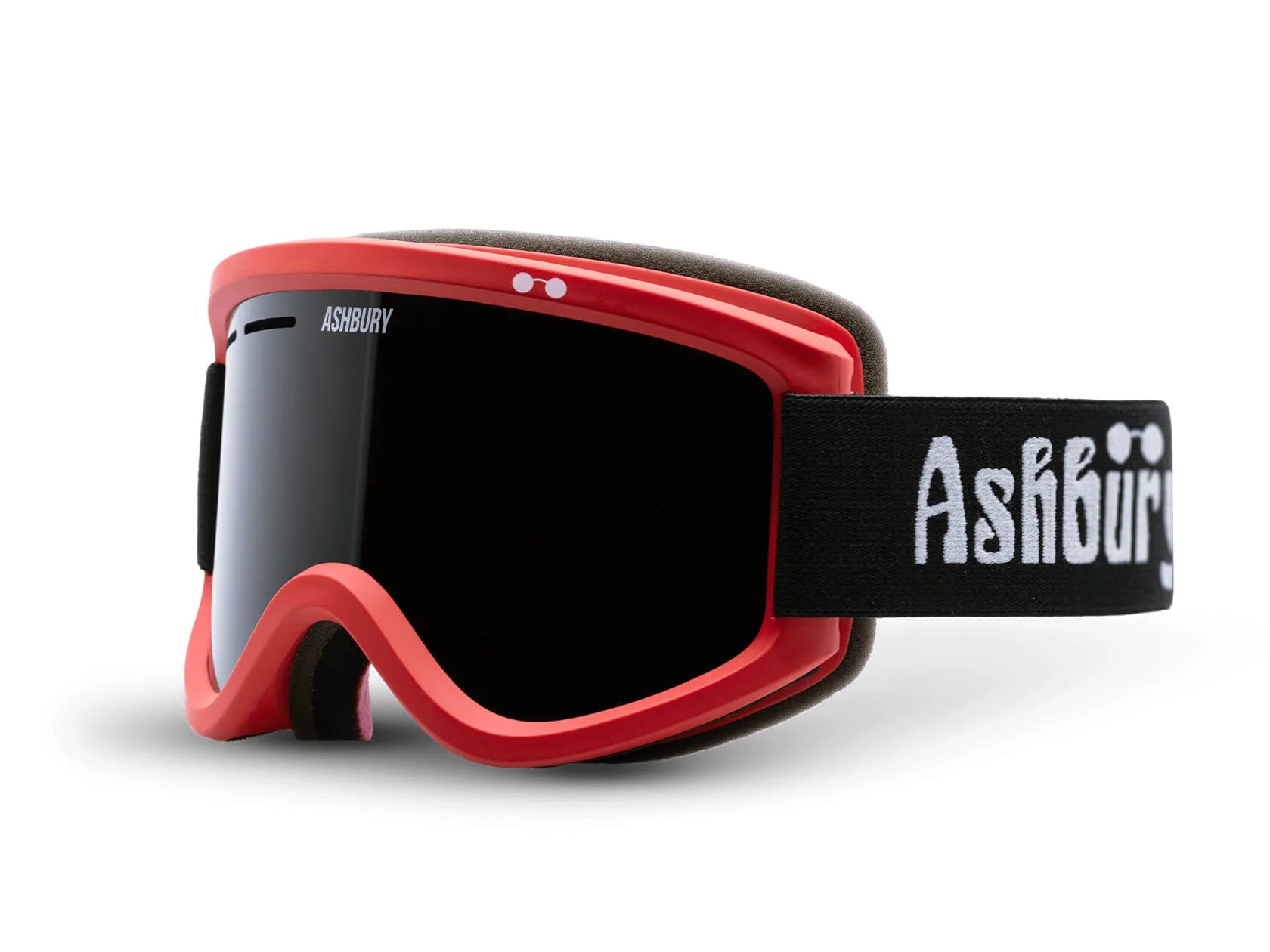 Ashbury Warlock Snow Goggle with a OG Red Frame and a Dark Smoke Lens and a Spare Yellow Lens 2025 - M I L O S P O R T