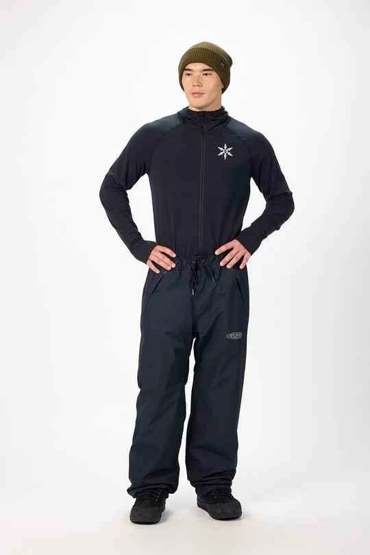 Airblaster Beast Access Pant 2027, front image showing the pant in black color way