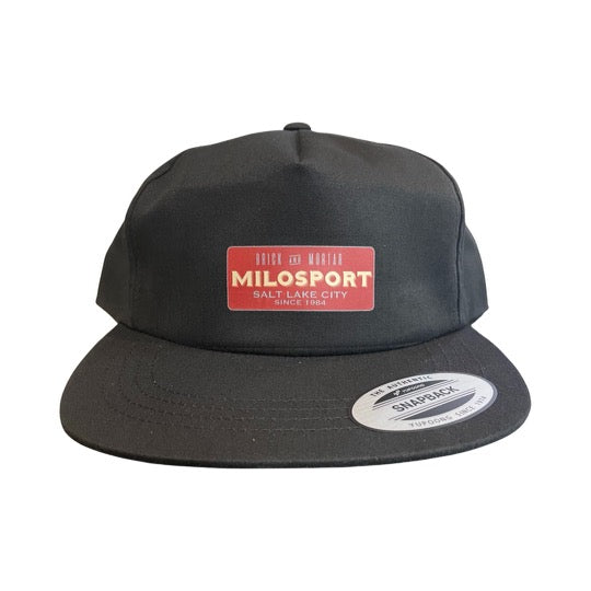 Milosport Brick and Mortar Snapback Hat in Black - M I L O S P O R T