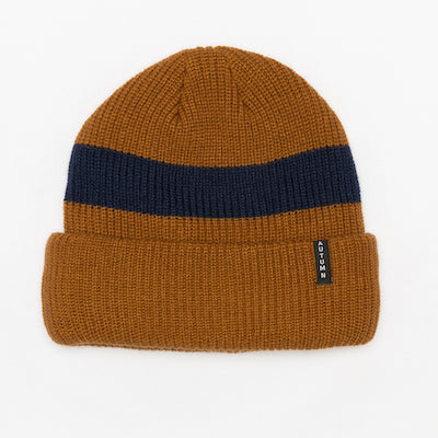 Autumn Band Fleece Lined Beanie in Work Brown 2024 - M I L O S P O R T